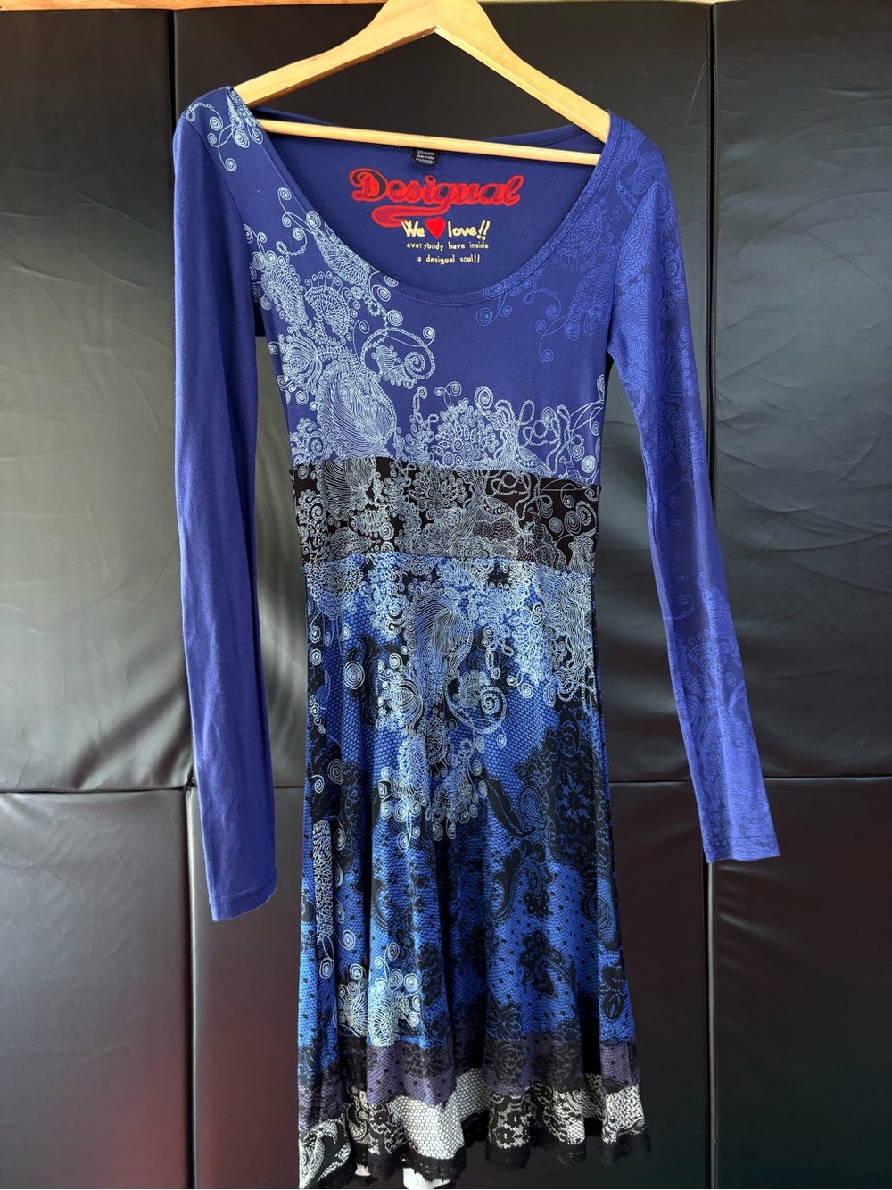 Desigual | Floral Paisley Lace Print Fit & Flare Scoop Neck Midi Dress - Women S